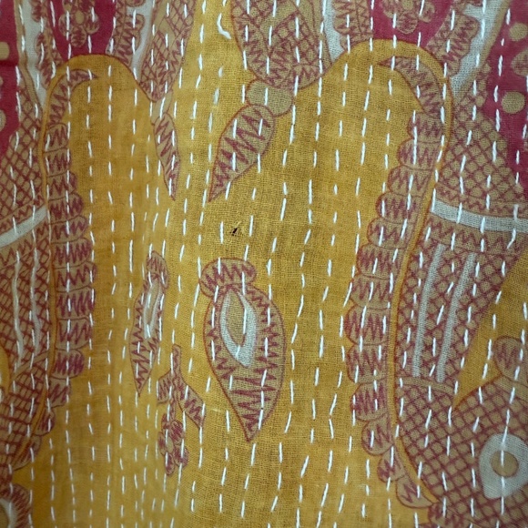 Kantha Bae Vintage Cotton Upcycled Pareo - Picture 7 of 9